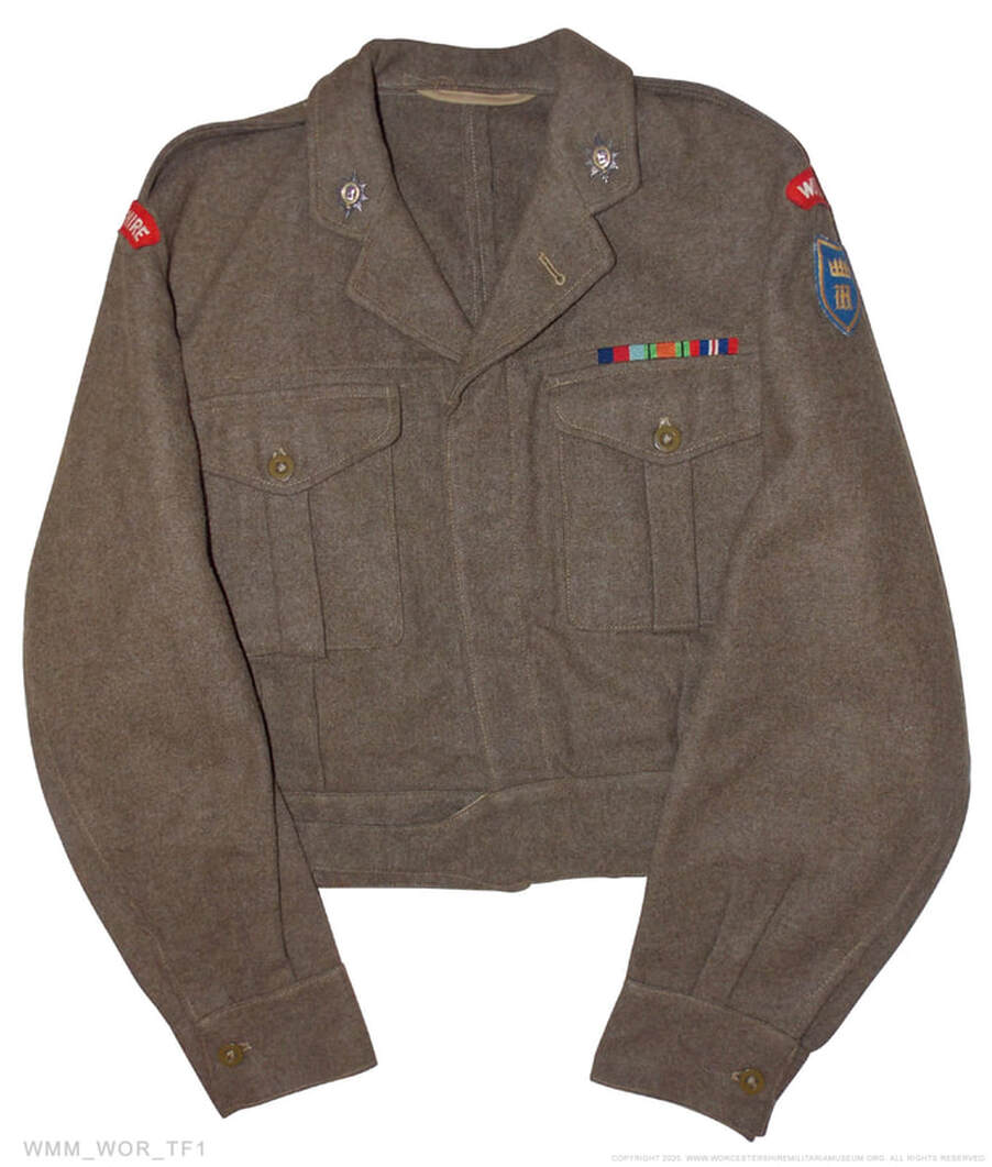 1950s Worcestershire Regiment Major's Battle dress jacket.