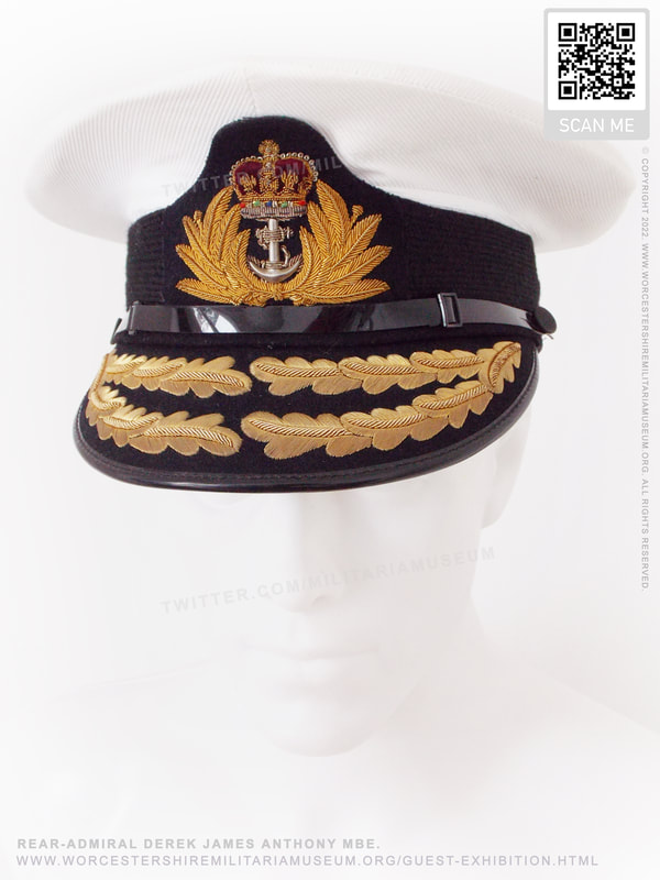 Royal Navy Flag Officer Submarines peaked visor cap Rear Admiral D. J. Anthony
