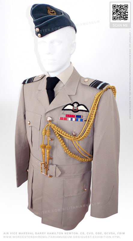 RAF Air Vice Marshal side hat and summer uniform