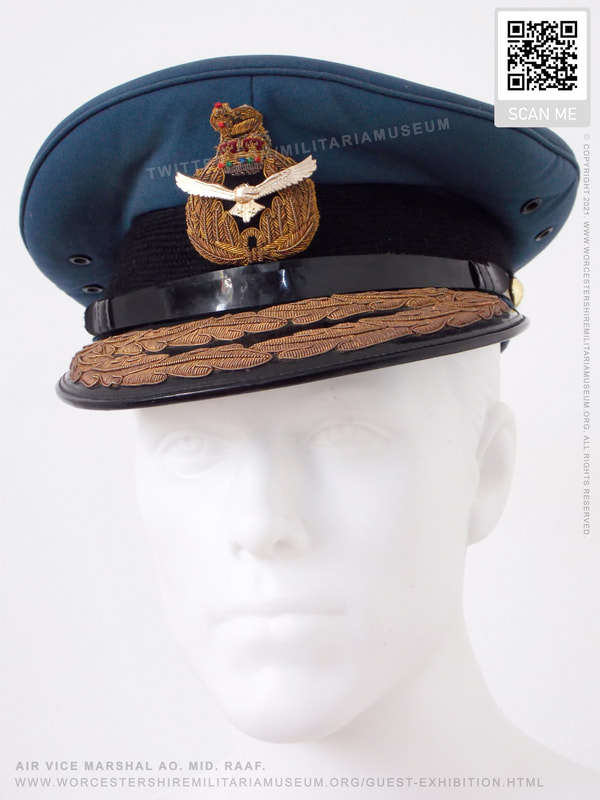 RAAF Air Vice Marshal's blue grey peaked cap.