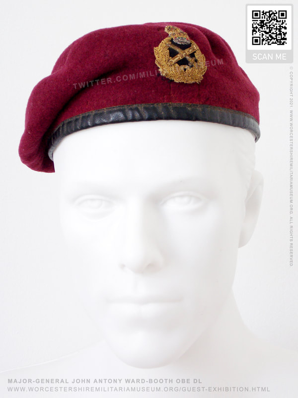 Major-General John Antony Ward-Booth. Parachute Regiment General's beret.