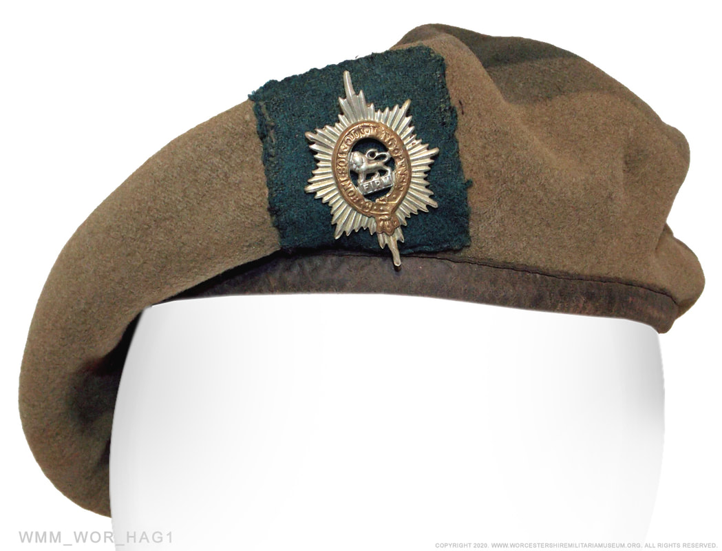 Worcestershire Regiment khaki beret 